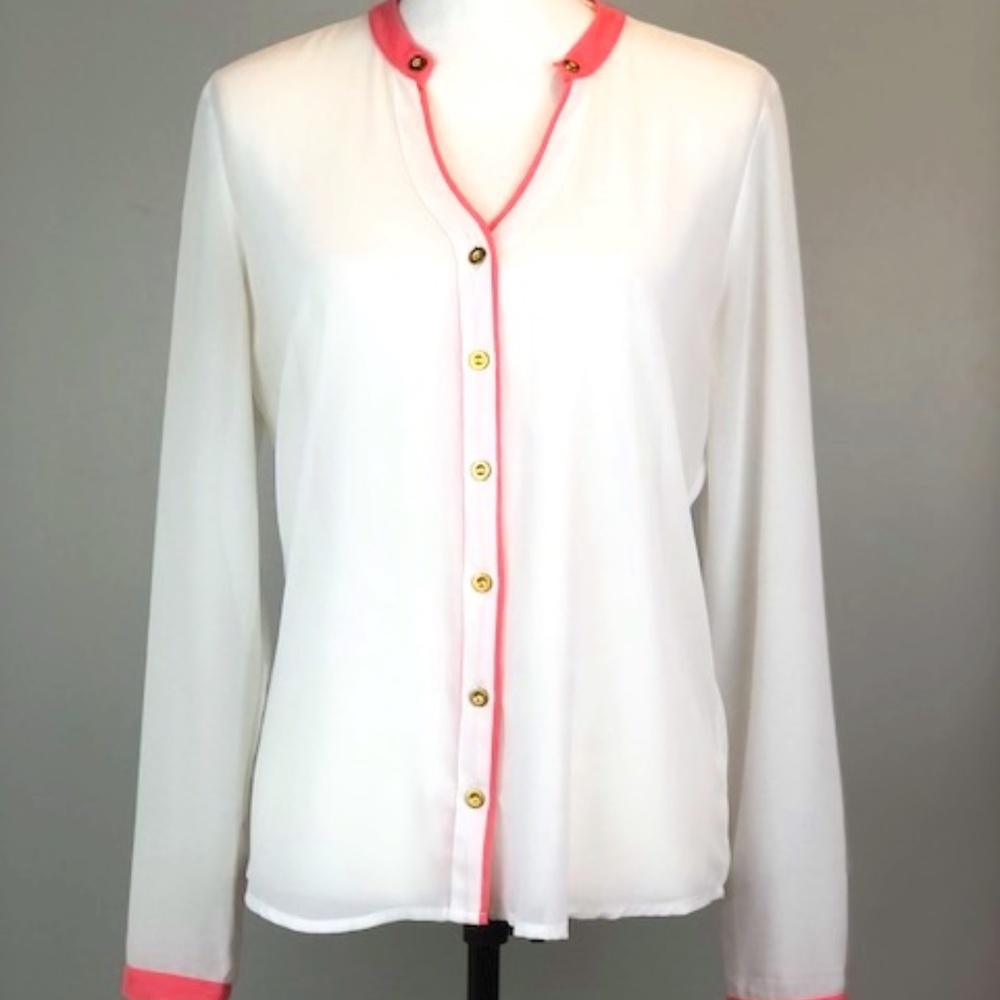 Olive & Oak Long Sleeve Button Down Sz M